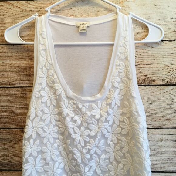 J CREW TANK TOP WITH EMBROIDERED LACE FRONT‎ - Picture 6 of 6